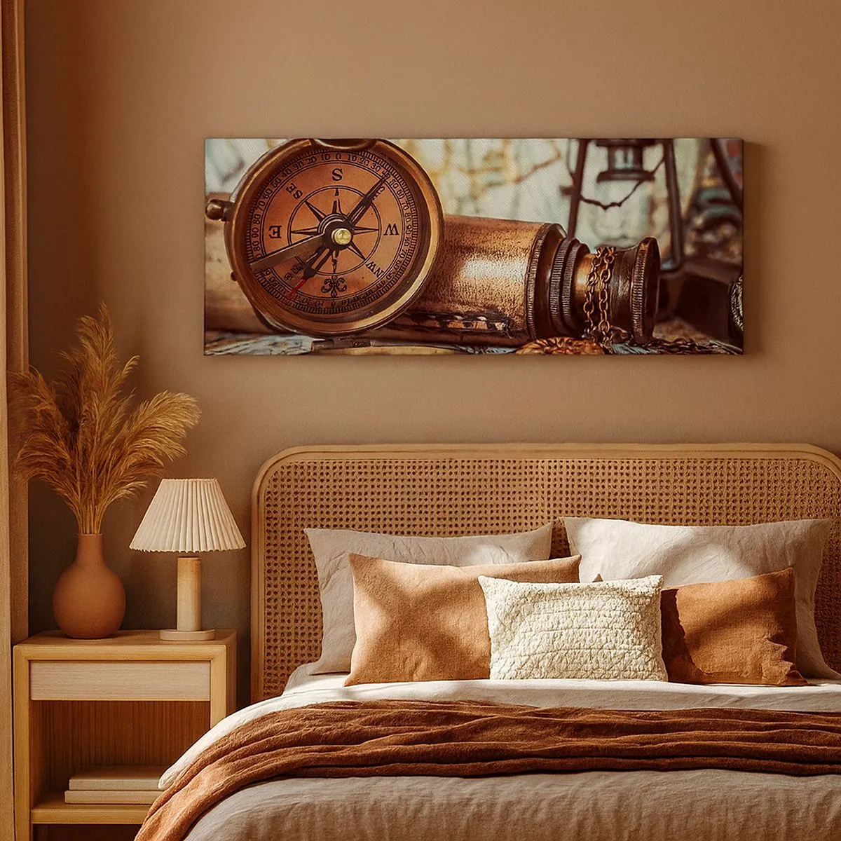 Cuadro sobre lienzo - Impresión de Imagen - Te espera una aventura pirata en el Caribe - 100x40 cm