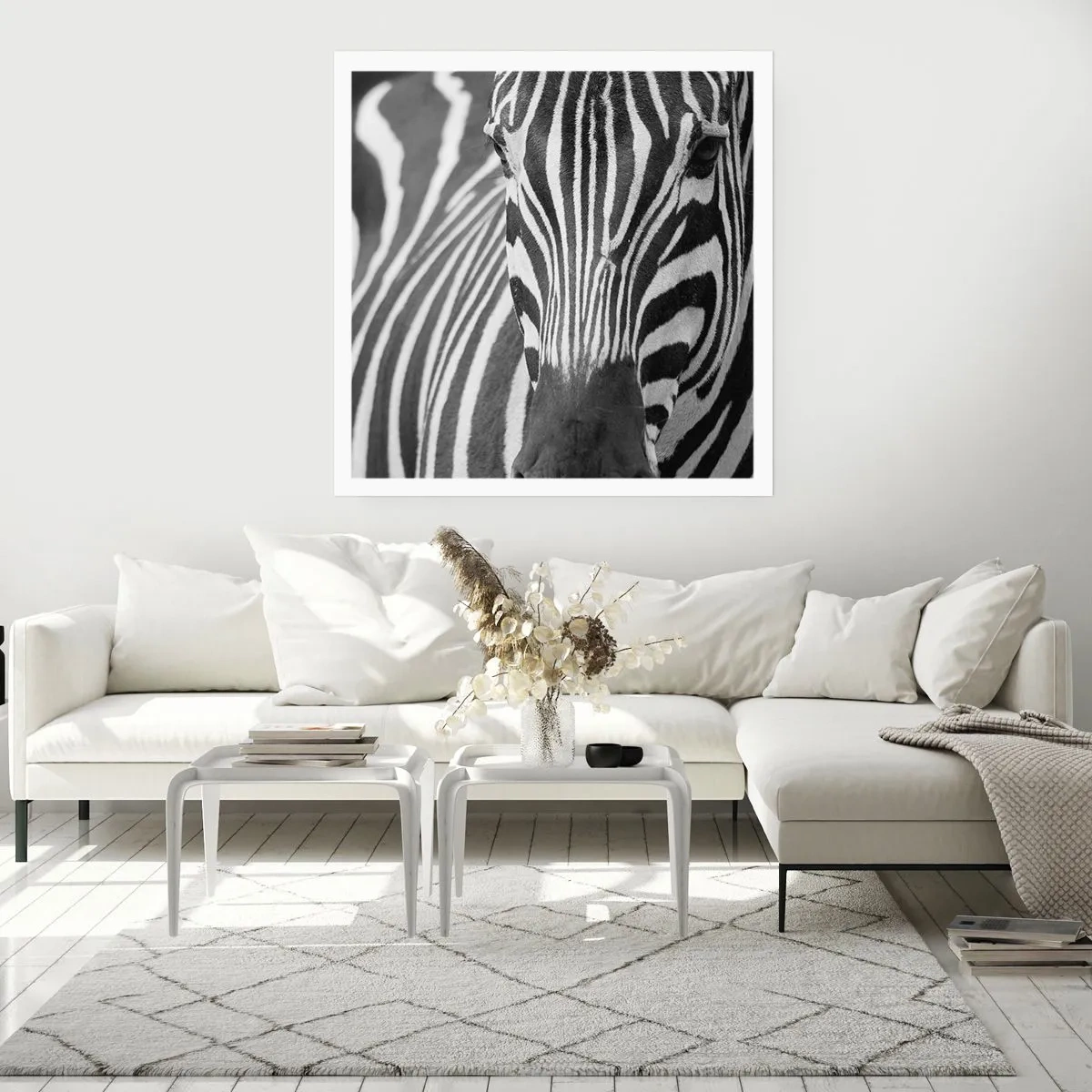 Póster - El mundo es blanco y negro - 50x50 cm