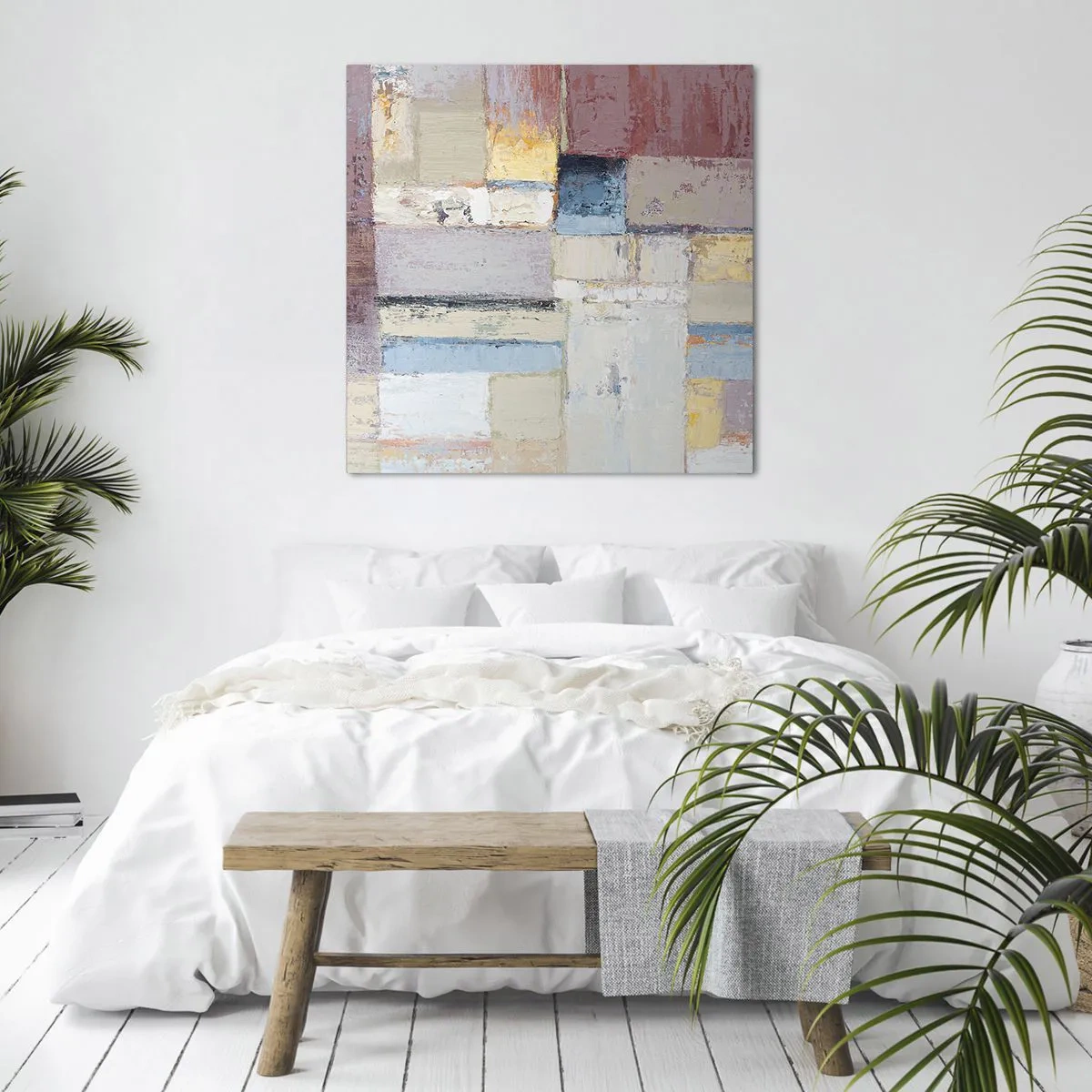 Cuadro sobre lienzo - Impresión de Imagen - La tranquilidad de la geometría - 70x70 cm