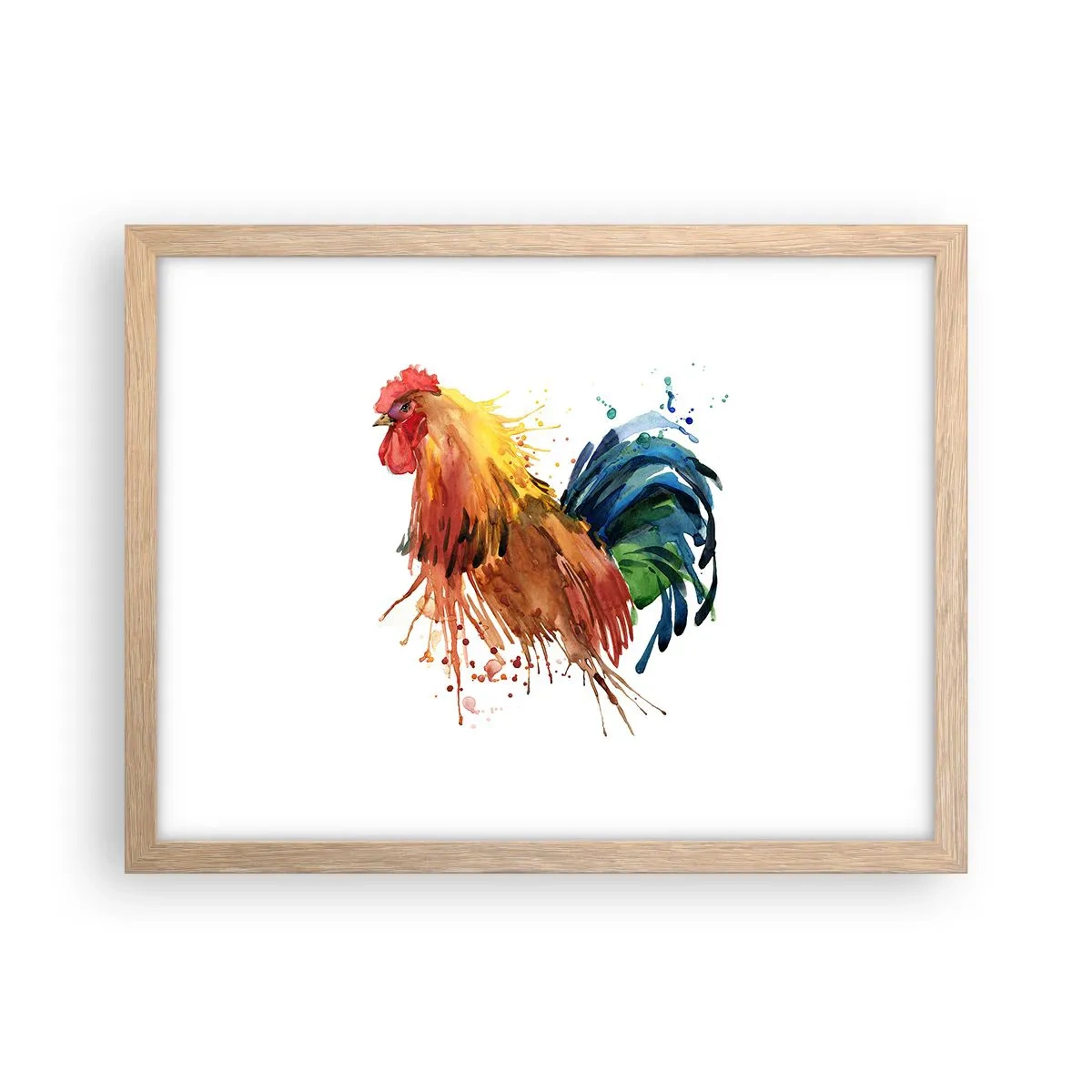 Póster en marco roble claro - Un manto real, un orgullo real - 40x30 cm