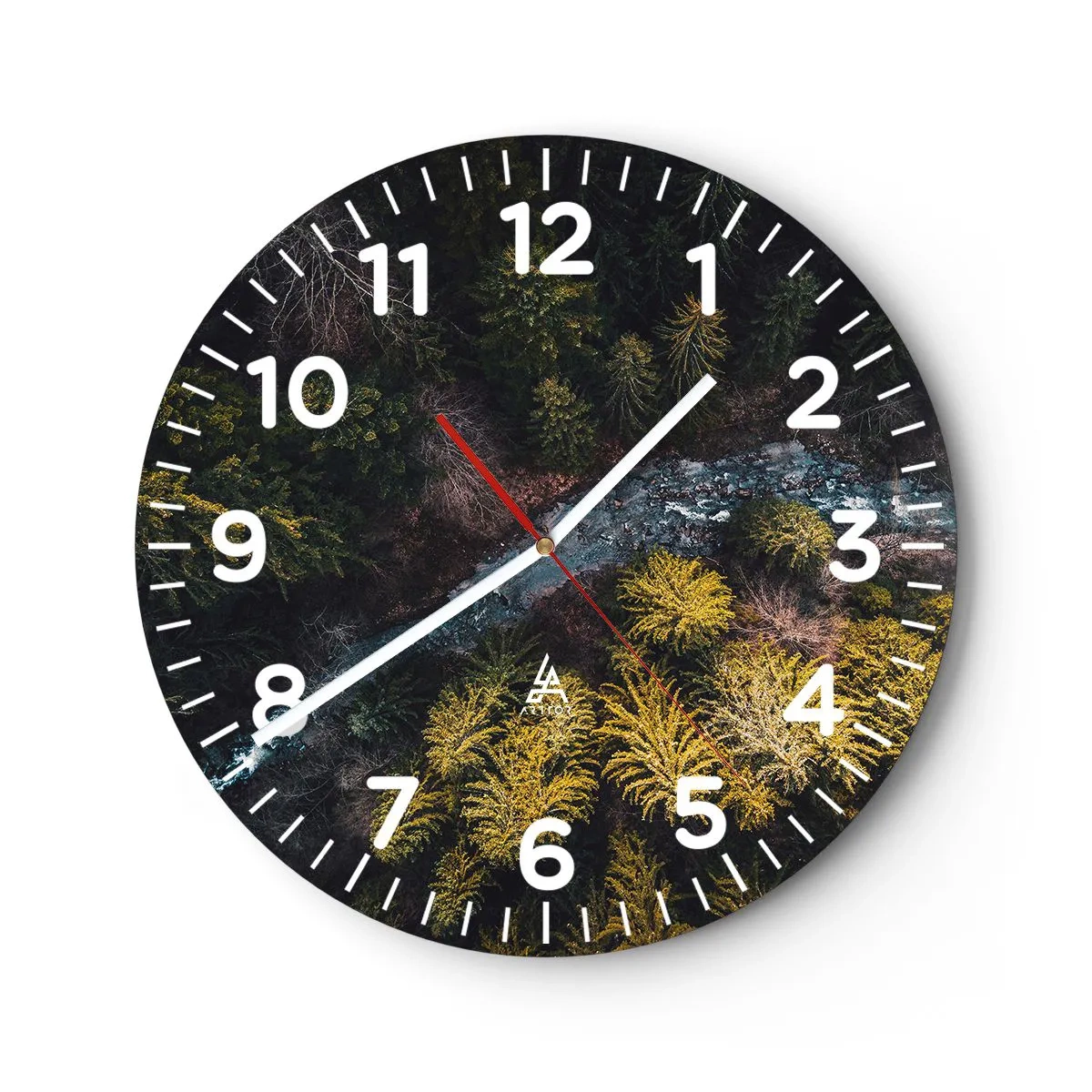 Reloj de pared - Reloj de vidrio - Rápido, cada vez más rápido - 30x30 cm