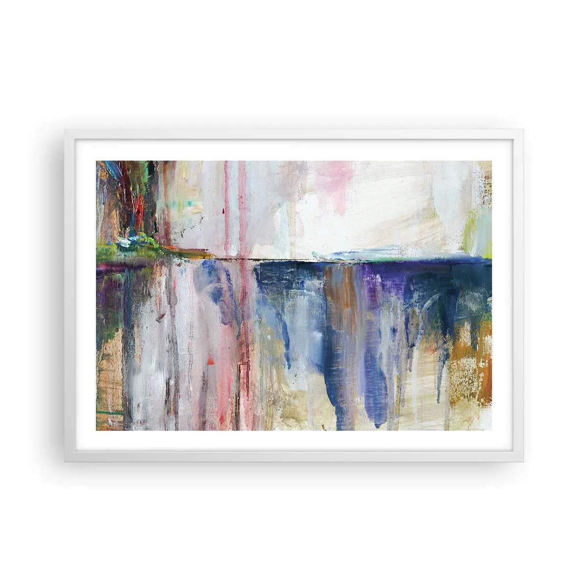Póster en marco blanco - Impresiones y asociaciones de colores - 70x50 cm
