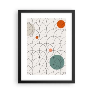 Póster en marco negro - Con espíritu pop-art - 30x40 cm