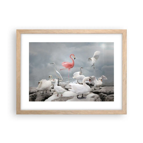 Póster en marco roble claro - ¿De dónde vengo? - 40x30 cm