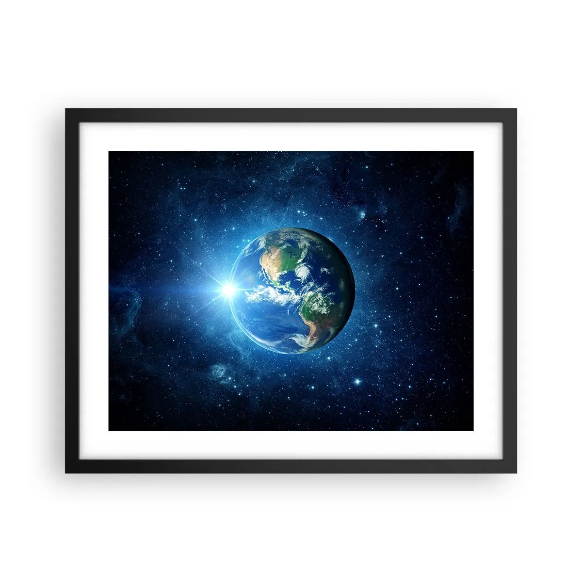Póster en marco negro - Estamos en el cielo - 50x40 cm