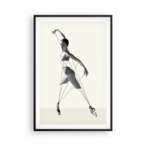 Póster en marco negro - Títere de sí misma - 61x91 cm