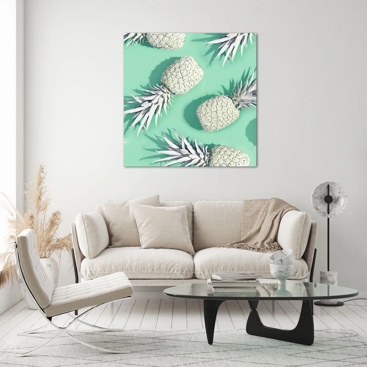 Cuadro sobre vidrio - Impresiones sobre Vidrio - Van bien con la menta - 30x30 cm