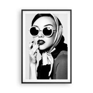 Póster en marco negro - Saludos desde los años 60 - 61x91 cm