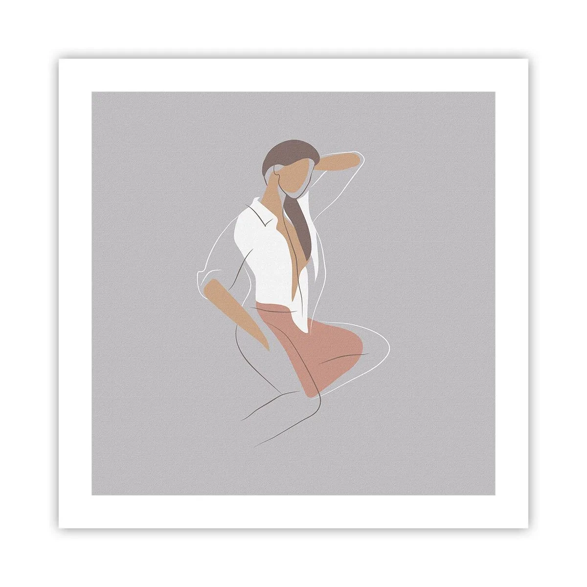 Póster - Un esbozo de encanto - 50x50 cm