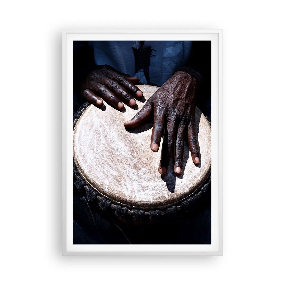 Póster en marco blanco - Vive a tu ritmo - 70x100 cm