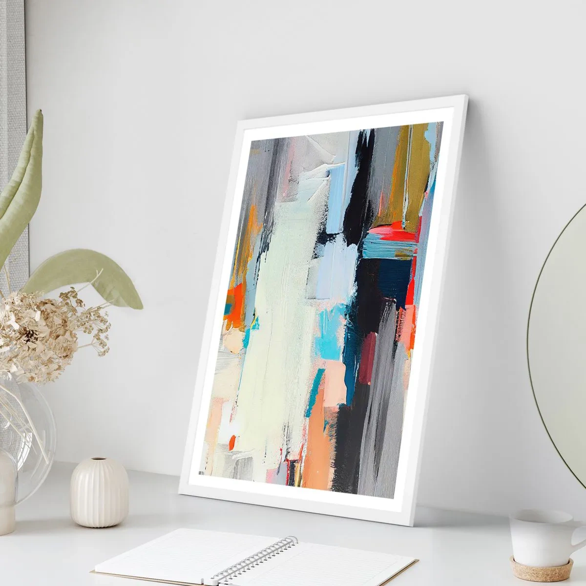 Póster en marco blanco - ¿Existe un método único? - 70x100 cm