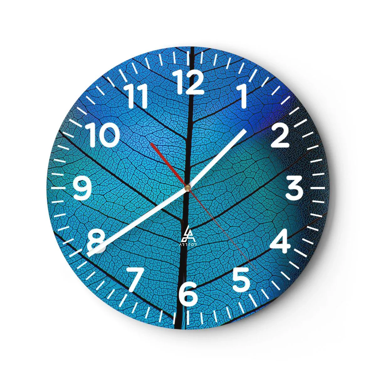 Reloj de pared - Reloj de vidrio - Construcción intrincada - 40x40 cm