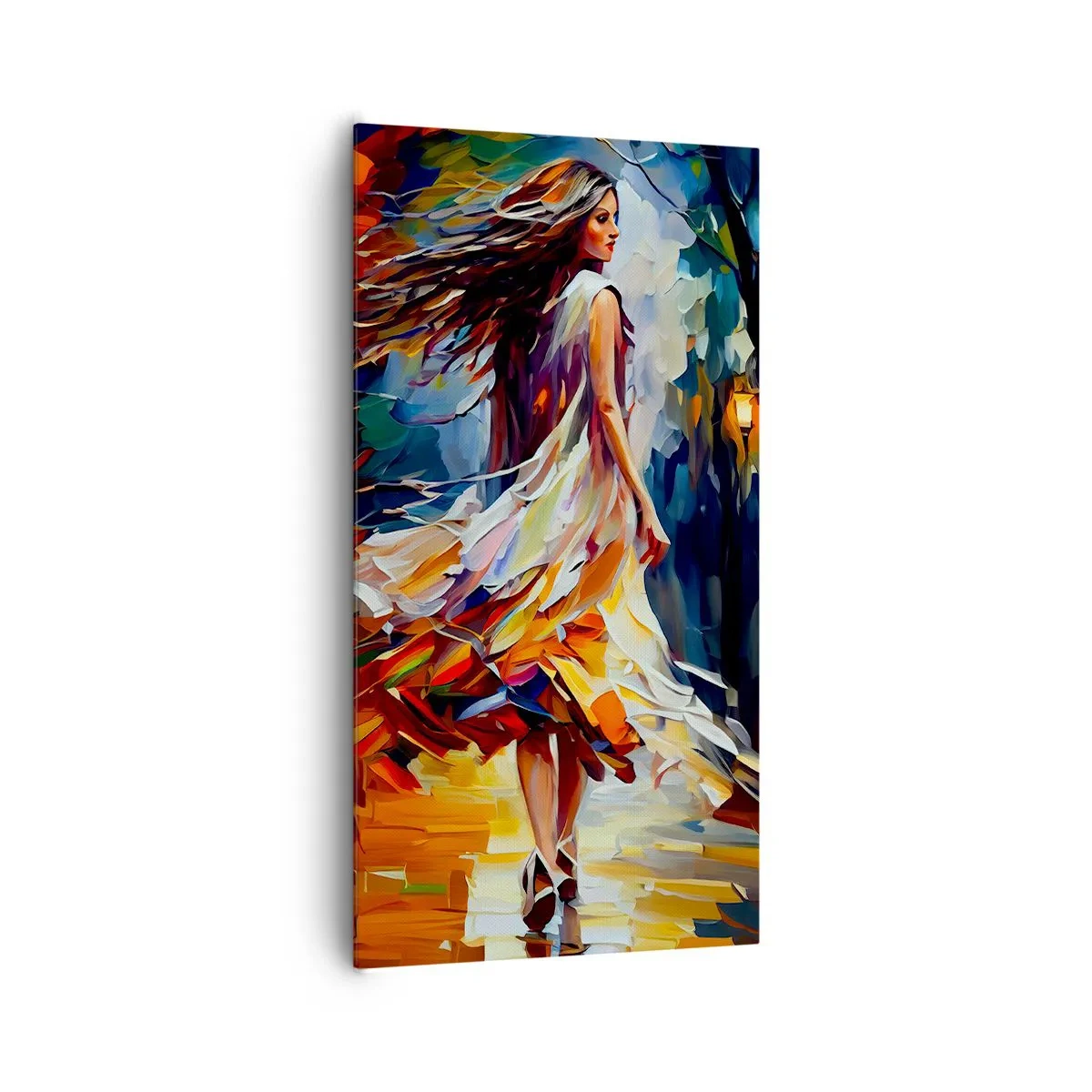 Cuadro sobre lienzo - Impresión de Imagen - Chica de otoño - 65x120 cm