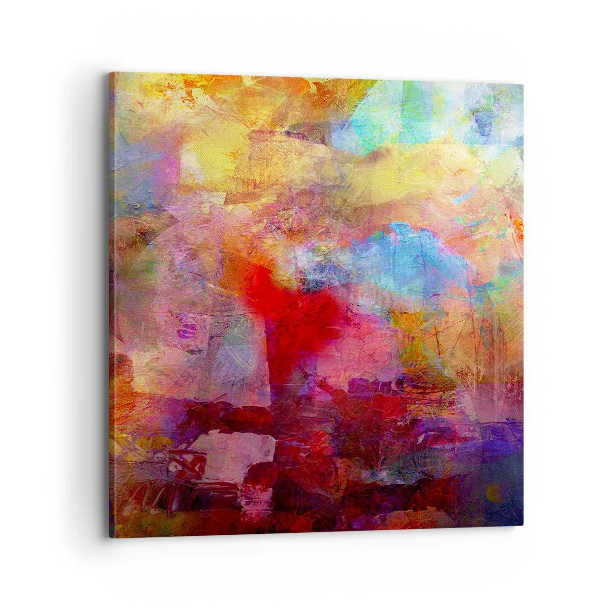 Cuadro sobre lienzo - Impresión de Imagen - Mira dentro del arco iris - 70x70 cm
