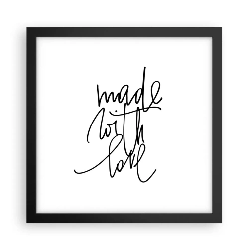 Póster en marco negro - La mejor marca - 30x30 cm