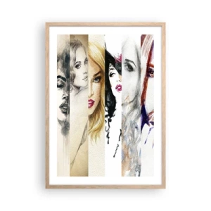 Póster en marco roble claro - Y siempre eres tú - 50x70 cm