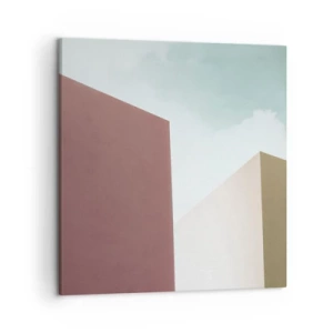 Cuadro sobre lienzo - Impresión de Imagen - Geometría de un verano soleado - 50x50 cm