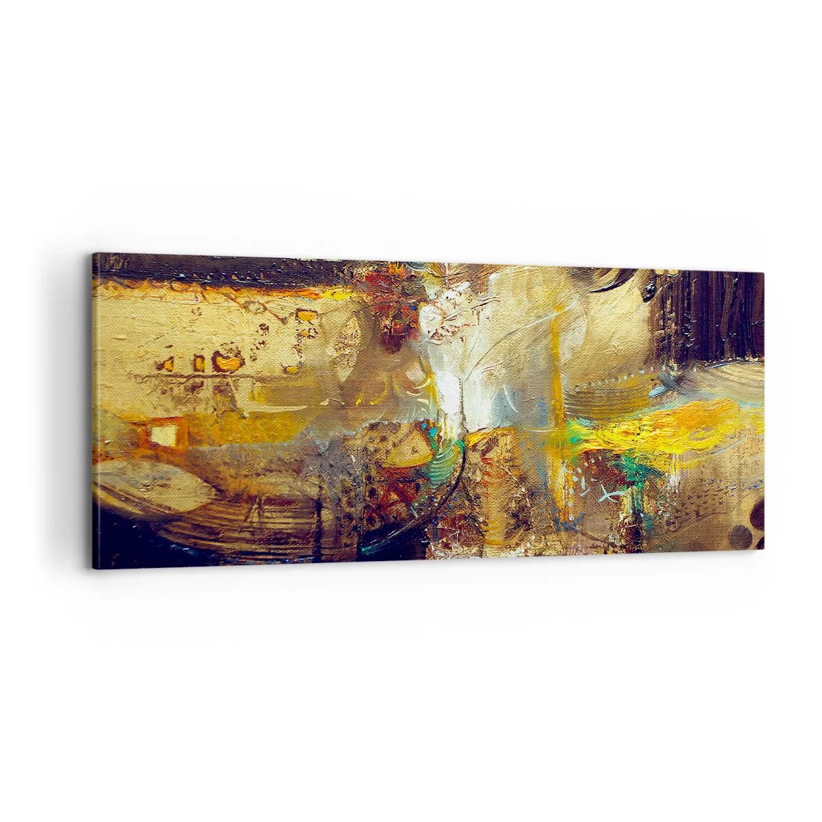 Cuadro sobre lienzo - Impresión de Imagen - Frío, templado, caliente - 100x40 cm