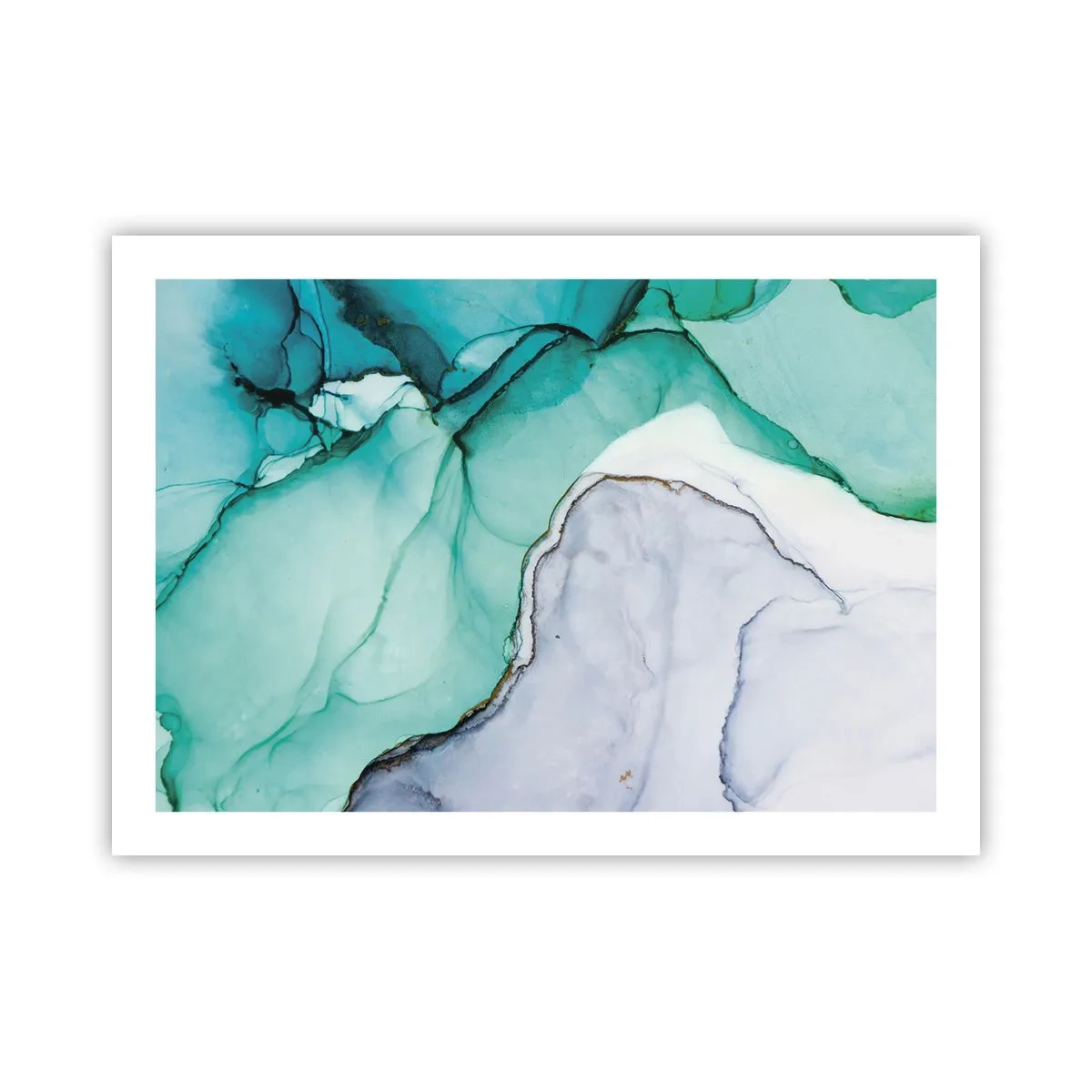 Póster - Estudio en turquesa - 70x50 cm