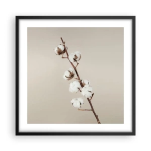 Póster en marco negro - En la fuente de la suavidad - 50x50 cm