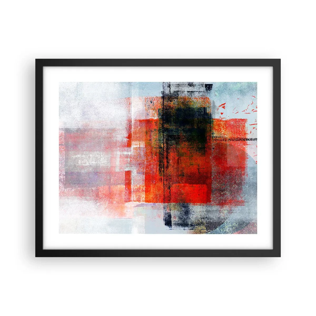 Póster en marco negro - Composición brillante - 50x40 cm