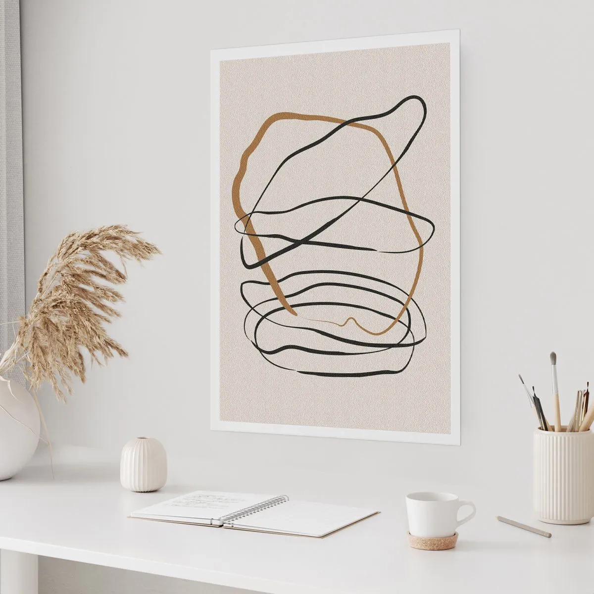 Póster - Composición: danza lineal - 61x91 cm