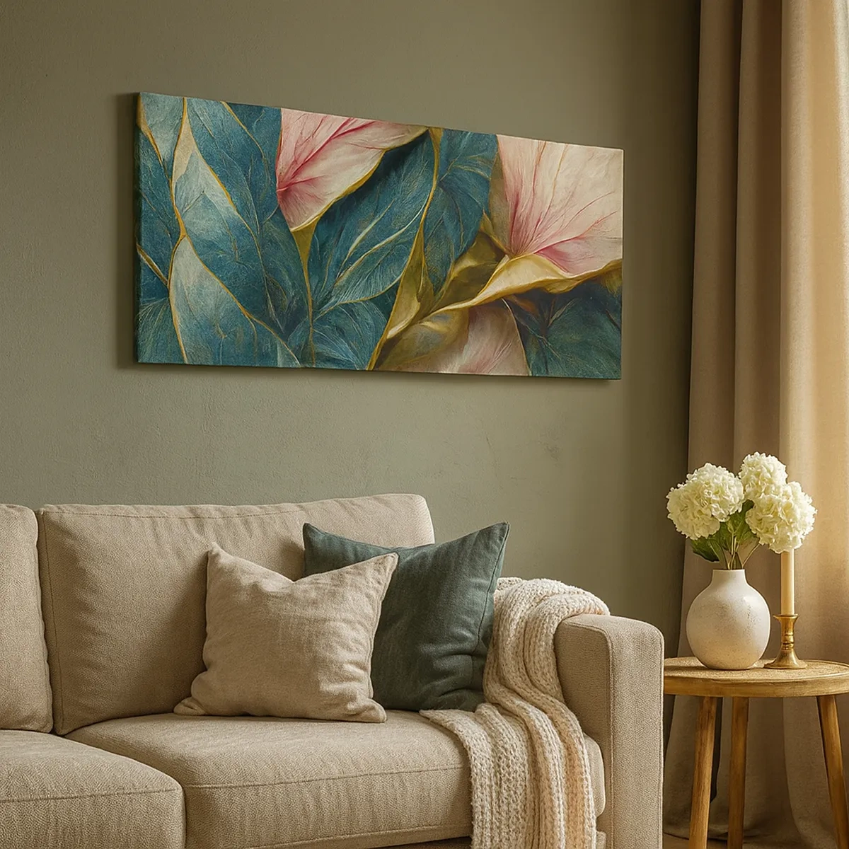 Cuadro sobre lienzo - Impresión de Imagen - Elegancia y estilo naturales - 30x30 cm