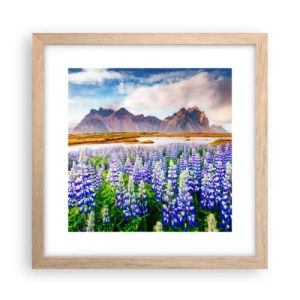 Póster en marco roble claro - La fuerza y la severidad junto a la dulzura - 30x30 cm