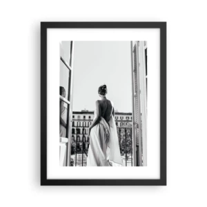 Póster en marco negro - Despertar de los sentidos - 30x40 cm