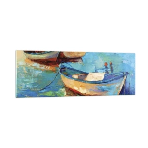 Cuadro sobre vidrio - Impresiones sobre Vidrio - En la bahía sur - 90x30 cm