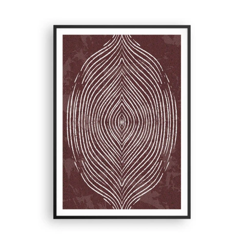 Póster en marco negro - El espacio habla - 70x100 cm