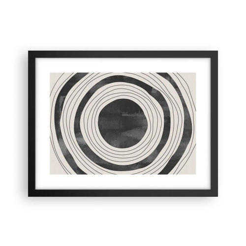 Póster en marco negro - En el centro mismo - 40x30 cm