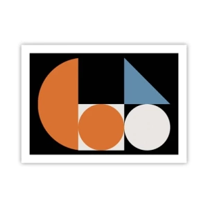 Póster - Diseño con figuras - 70x50 cm