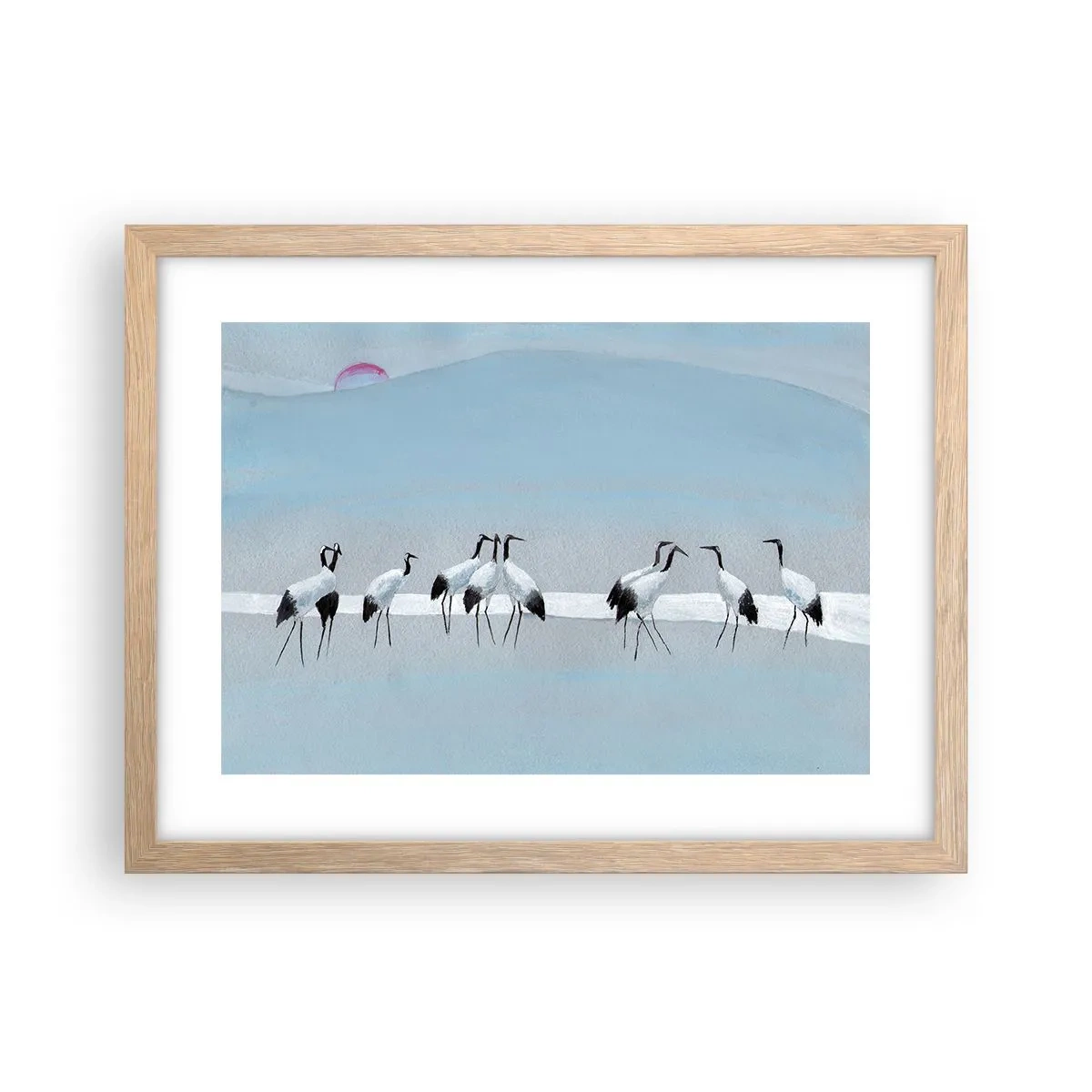 Póster en marco roble claro - Después de un día caluroso - 40x30 cm