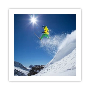 Póster - Bailando con las montañas - 50x50 cm