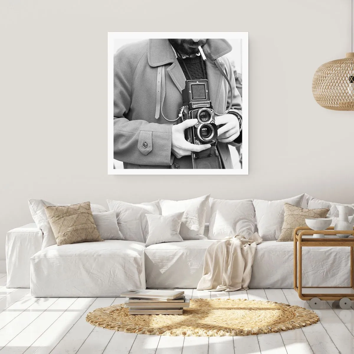 Póster - En estilo retro - 40x40 cm