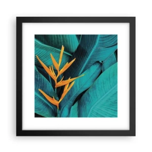 Póster en marco negro - Flor del Edén - 30x30 cm