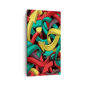 Cuadro sobre lienzo - Impresión de Imagen - ¿Qué camino tomar? - 45x80 cm