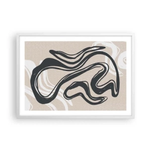 Póster en marco blanco - Expresión multiplicada - 70x50 cm