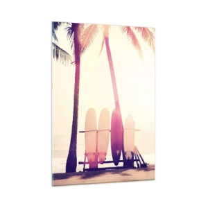 Cuadro sobre vidrio - Impresiones sobre Vidrio - Va a ser un gran día. - 50x70cm - Va a ser un gran día - Decoración de pared moderna para salón y dormitorio ARTTOR