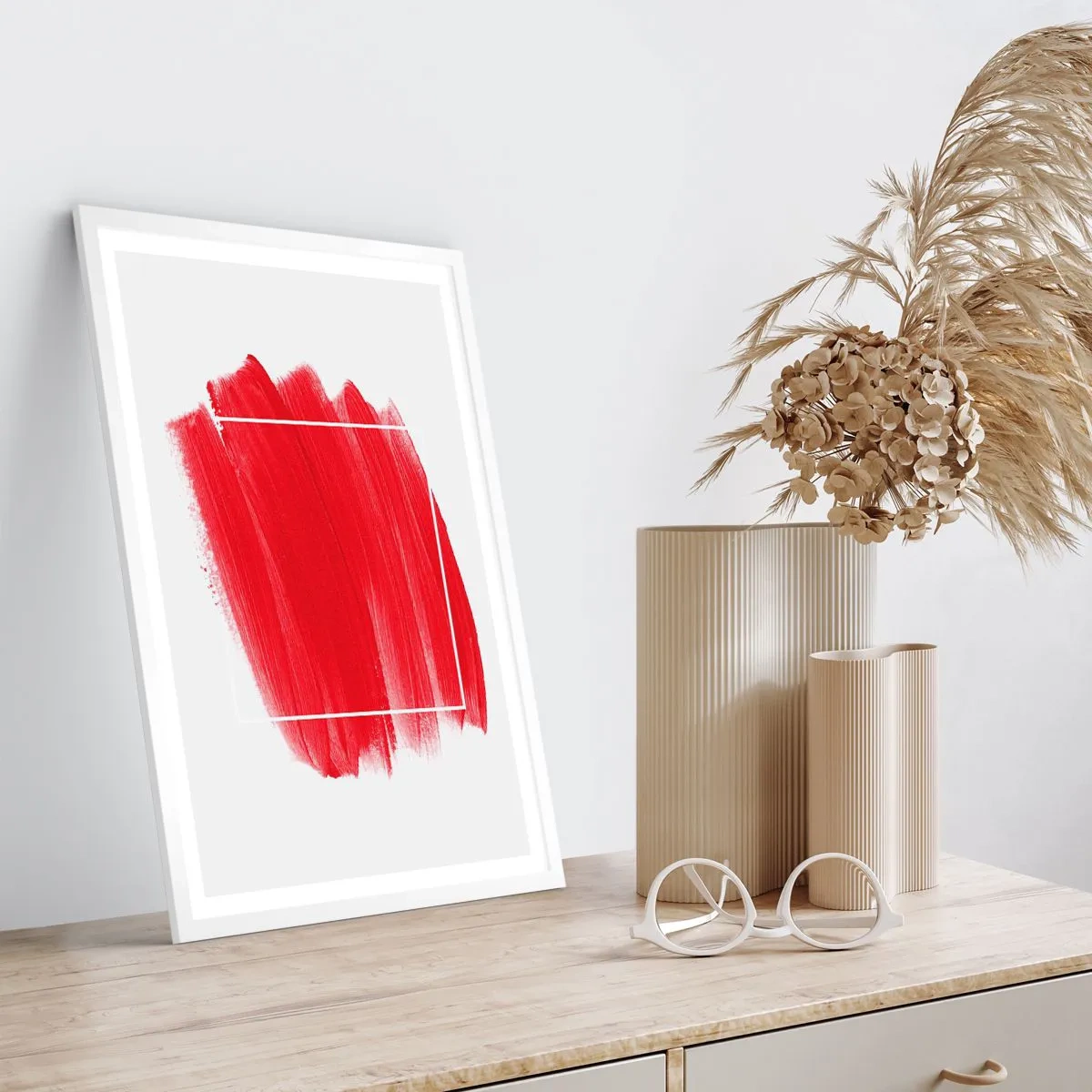 Póster en marco blanco - Fuera del marco - 61x91 cm