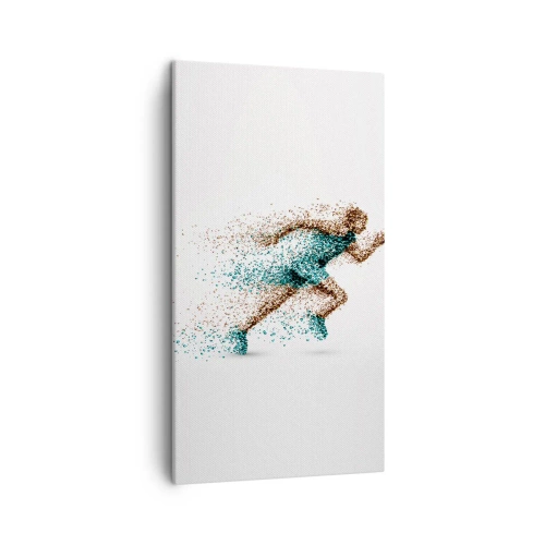 Cuadro sobre lienzo - Impresión de Imagen - La vida es una carrera - 45x80 cm