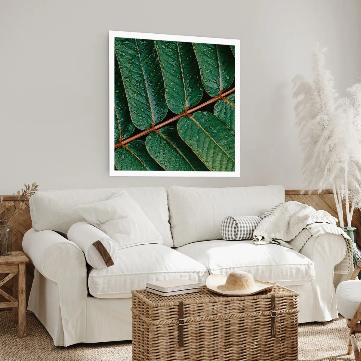 Póster - En un ritmo verde - 60x60 cm