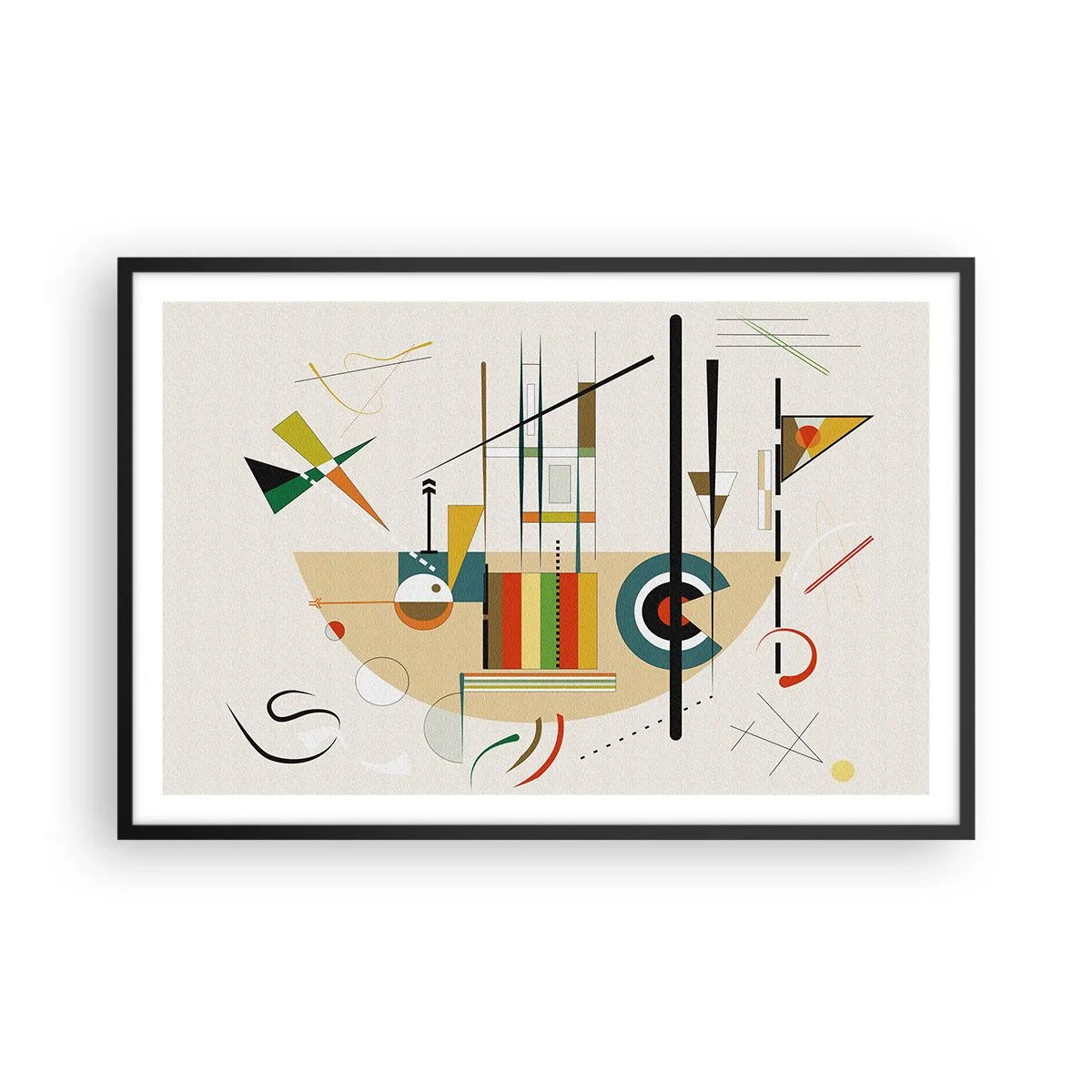 Póster en marco negro - Y el mundo ríe - 91x61 cm