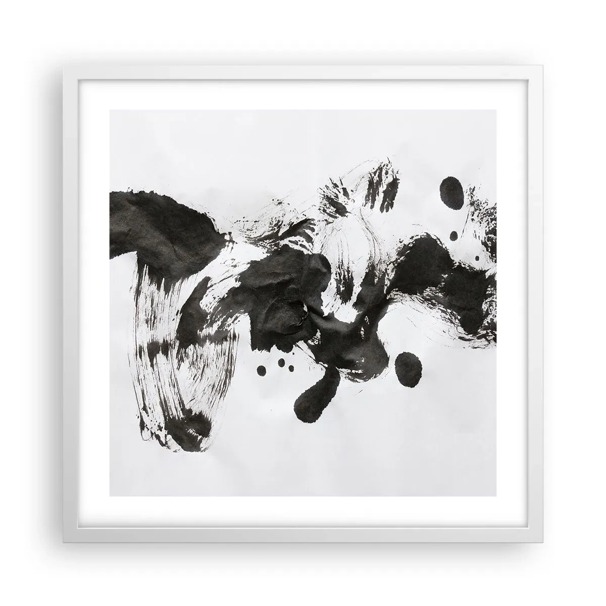 Póster en marco blanco - ¿Un método en la locura? - 50x50 cm