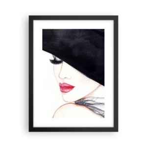 Póster en marco negro - Elegancia y sensualidad - 30x40 cm