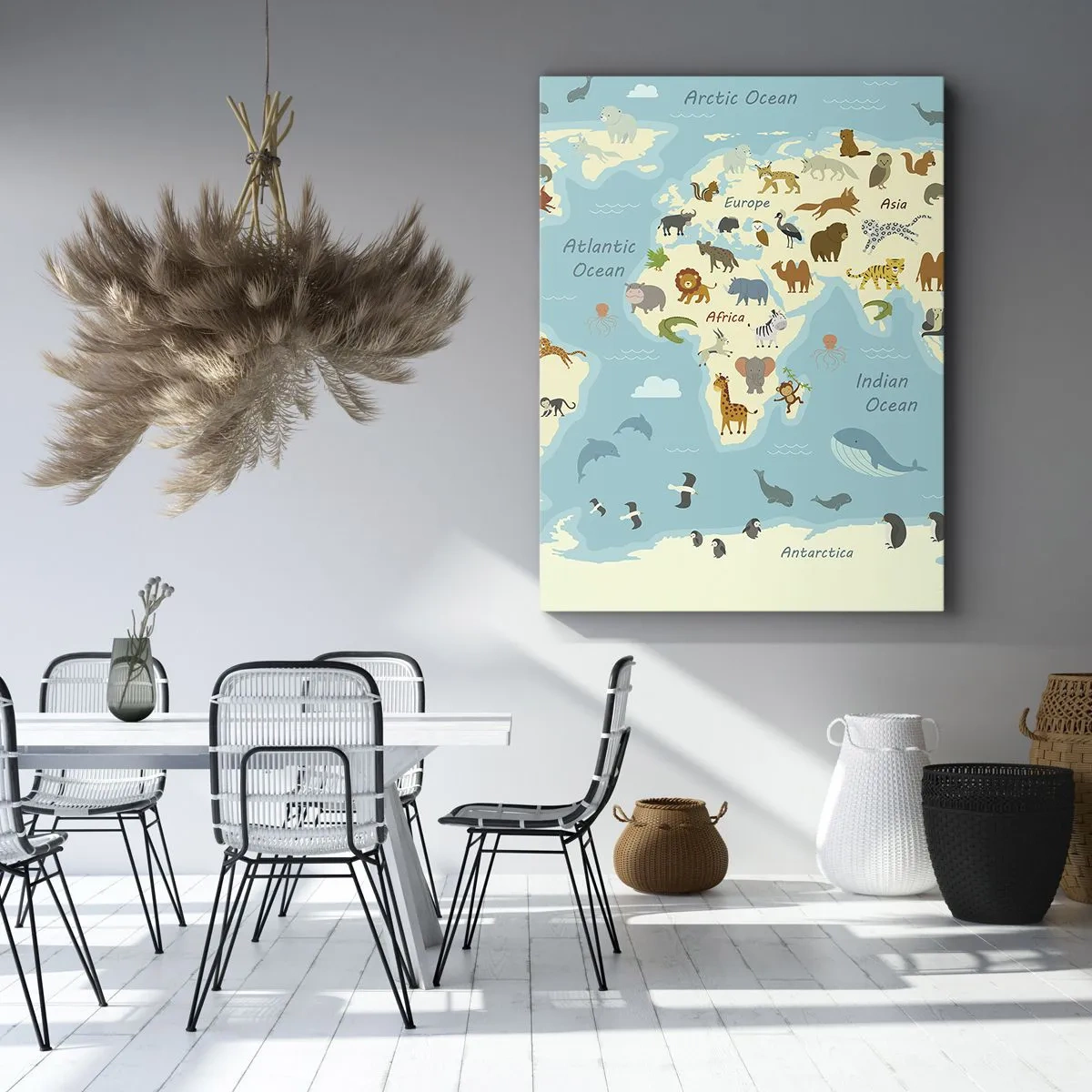 Cuadro sobre lienzo - Impresión de Imagen - Buenos vecinos - 55x100 cm
