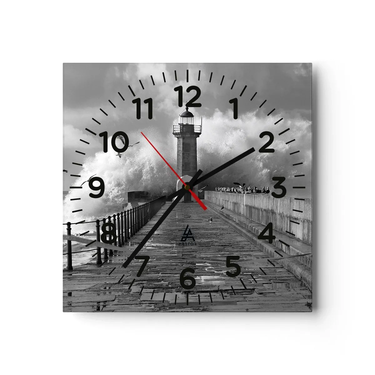 Reloj de pared - Reloj de vidrio - Audaz - 30x30 cm