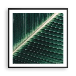 Póster en marco negro - El ritmo de la naturaleza - 60x60 cm