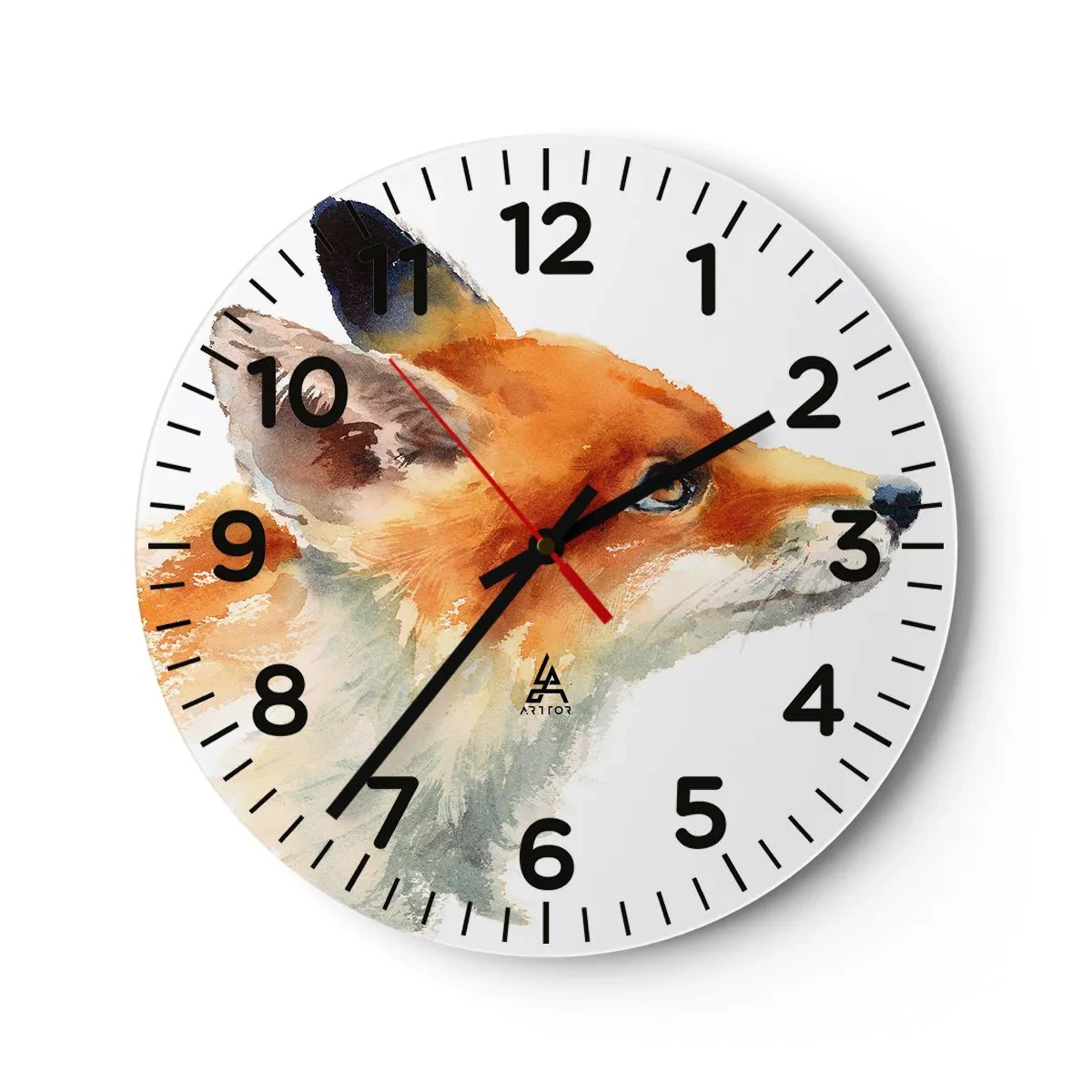 Reloj de pared - Reloj de vidrio - Nunca se es demasiado cuidadoso - 30x30 cm